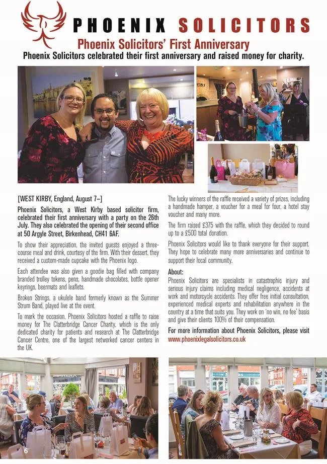 Phoenix Solicitors Featured in Love Wirral Magazine (Issue 91)