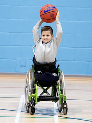 Romeo playing wheelchair sports