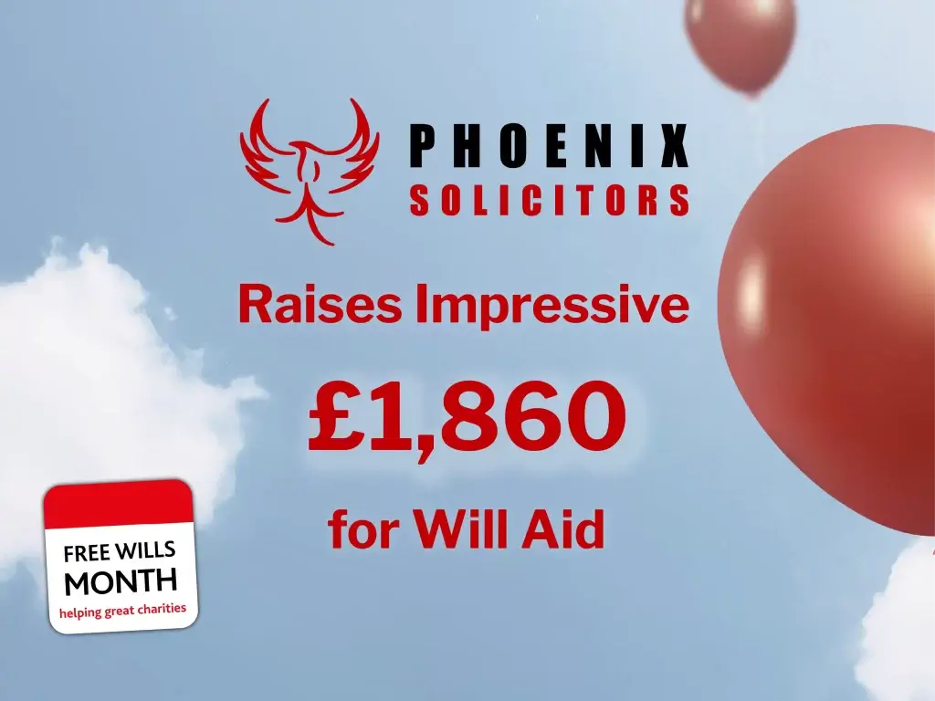 Phoenix Legal Raises Impressive £1,860 for Will Aid